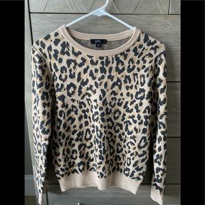 J. Crew leopard print sweater size XS
